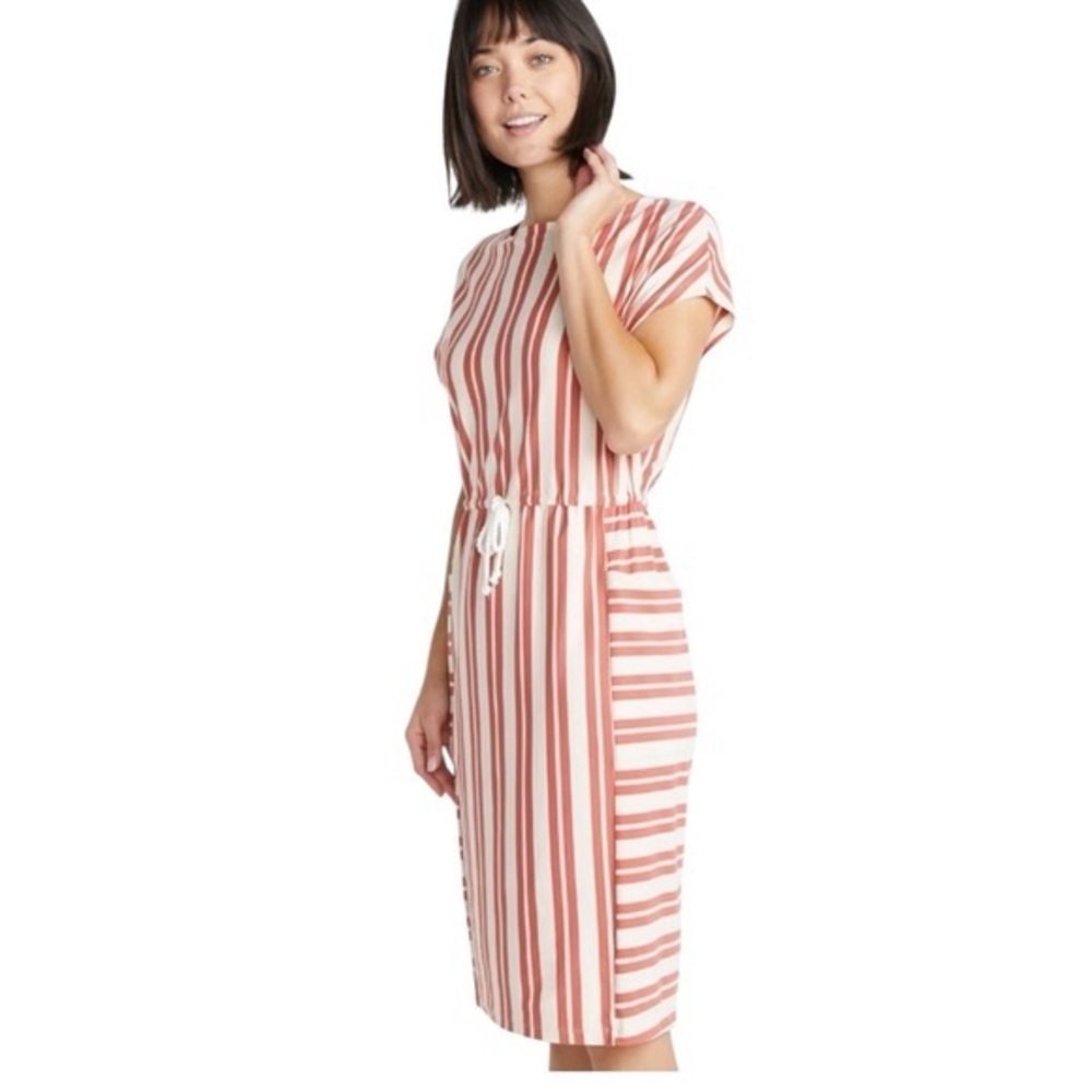 New with Tags Marine Layer Striped Casual Dress - Red and White